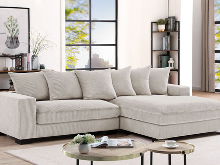 Luxe - Oversized 2 Piece Sectional Couches For Living Room, L Shaped Sofa With Chaise