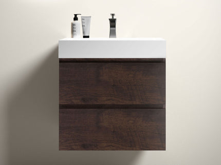 Alice - Bathroom Vanity Wall Mounted With Sink, Large Storage Floating Bathroom Vanity For Modern Bathroom, One-Piece Sink Basin Without Drain And Faucet