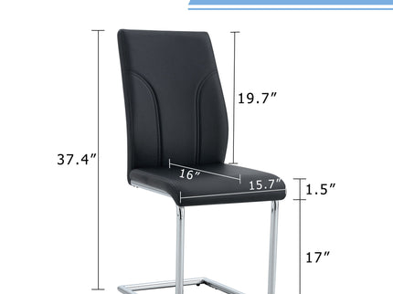 Modern Dining Chairs With High Backrest And Sturdy Legs