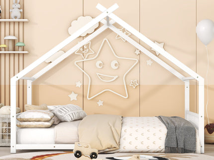 Metal House Bed
