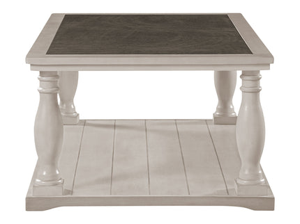 Farmhouse Rectangular Coffee Table With 2 Tiers