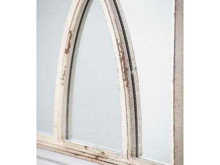 Rectangular Wooden Wall Mirror With Antique Frame, Vertical Or Horizontal Home Decor For Living Room (Set of 2)