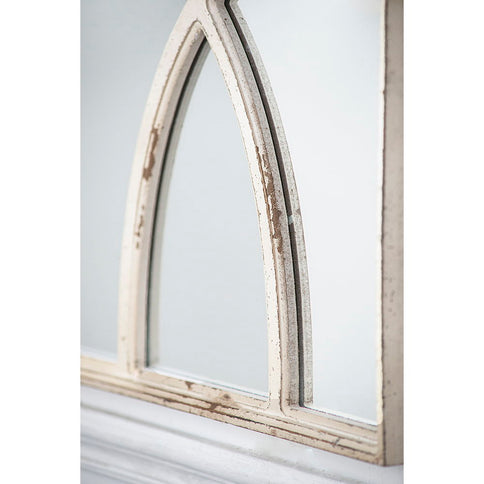 Rectangular Wooden Wall Mirror With Antique Frame, Vertical Or Horizontal Home Decor For Living Room (Set of 2)