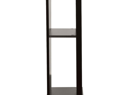 2 Shelf Console Table With V Shape Design - Brown