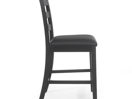 Farmhouse Upholstered Wood Counter Stools