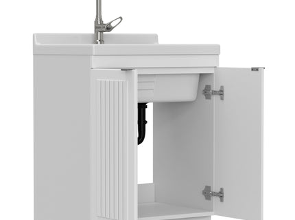 Murphy - Laundry Cabinet & Faucet And Stainless Steel Sink