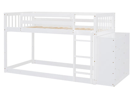 Bunk Bed With 4 Drawers And 3 Shelves