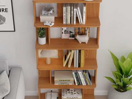 Modern 5 Tier Open Storage Bookcase
