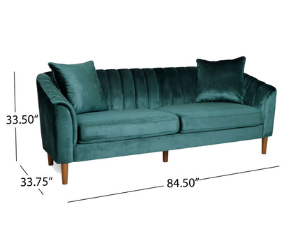 Contemporary 3 Seater Sofa With Accents