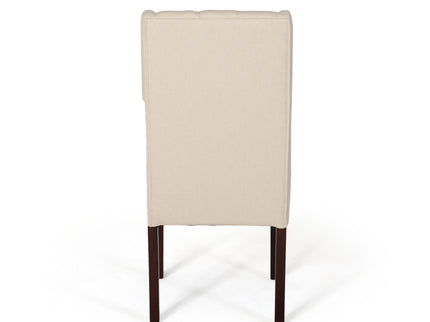 Sophisticated Tufted Dining Chair With High Back Design