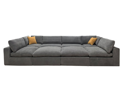 Custom Configuration Modular Sectional & Toss Pillows