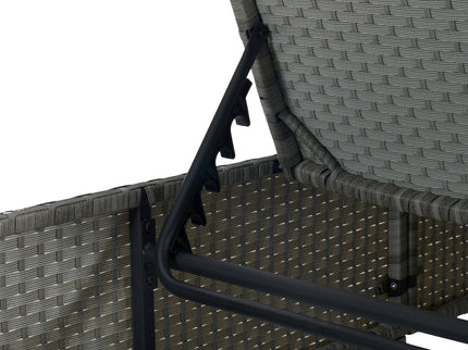 Outdoor Sofa Pe Rattan Furniture Deck Chair - Gray