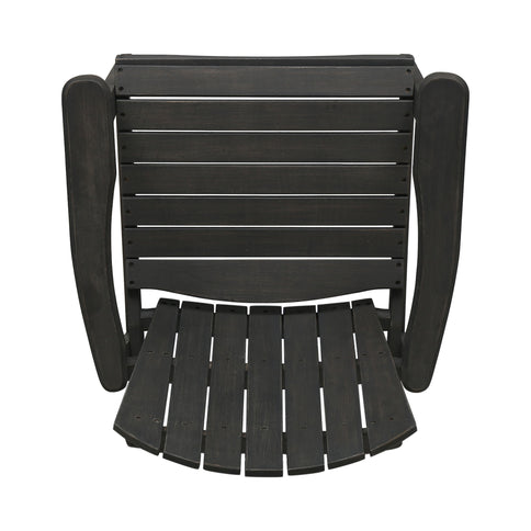 Outdoor Weather Resistant Acacia Wood Adirondack Dining Chairs (Set of 2)