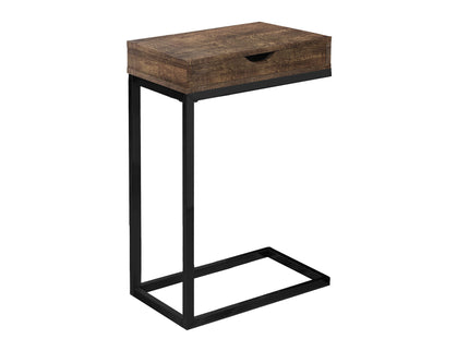 Accent Table, C - Shaped, Modern - Brown