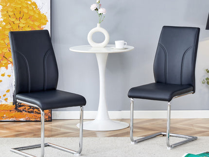 Modern Dining Chairs With High Backrest And Sturdy Legs