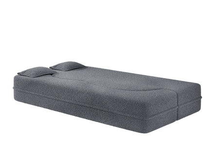 Modern Floor Sofa With 2 Pillows, Twin Size For Living Room