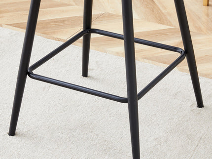 Modern Bar Chair Rounded Backrest (Set of 2)