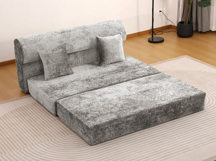 Convertible Design Sofa Bed, 2 Seater Fold Out Floor Couch
