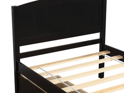 Platform Bed & Headboard, Footboard And Wood Slat Support