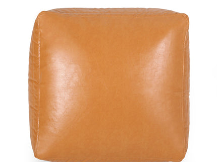 Bambo - Rectangle Pouf Ottoman Floor Cushion - Caramel