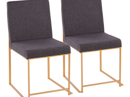 Fuji - Contemporary Stylish Frame, High Back Dining Chair (Set of 2)