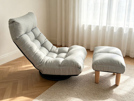 Adjustable Japanese Reclining Floor Chair Sofa With Metal Frame For Living Room
