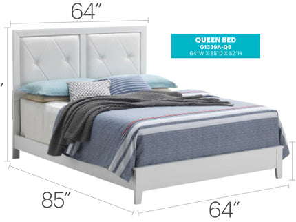 Padded Headboard Bed