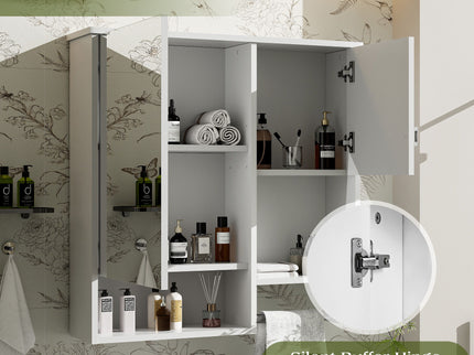 Modern Wall Mounted Bathroom Medicine Cabinet, Bathroom Wall Storage Cabinet With Mirror