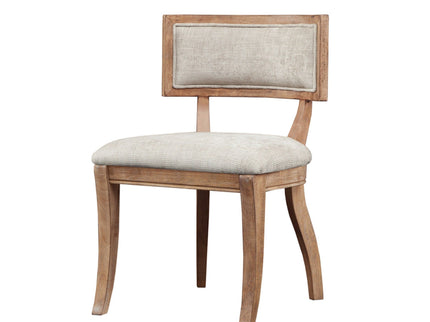 Classic Dining Chair With Curved Back (Set of 2) - Beige / Light Natural