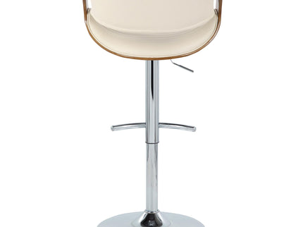 Symphony - Mid Century Modern Adjustable Barstool & Swivel With Rounded T Footrest (Set of 2)