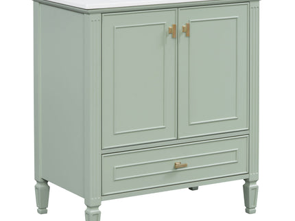 Freestanding Vanity With 1 Drawer & 2 Soft Close Doors With Door Mounted Storage