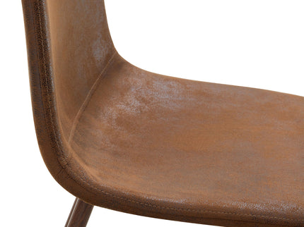 (Set of 4) Backrest AndTransfer Legs Chairs Adding A Touch Of Elegance To Minimalist And Scandinavian Style Homes - Walnut