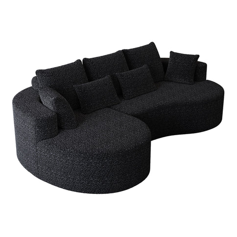 Curved Oversized Sectional Sofa With Extra Deep Seat
