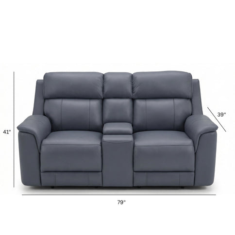 Oslo - Dual Power Reclining Loveseat With Console