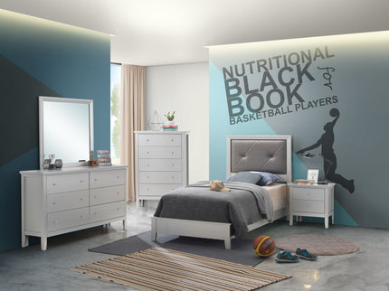 Padded Headboard Bed