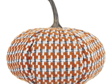 Pumpkin Ornament Decor For Holiday Harvest Festival Fall Festival & Thanksgiving (Set of 2) - Orange Multi