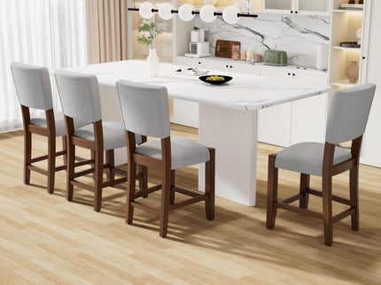 Mid Century Modern Bar Stools, Upholstered Counter Chairs