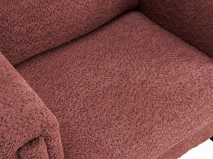 Upholstered Accent Armchair With Square Arm