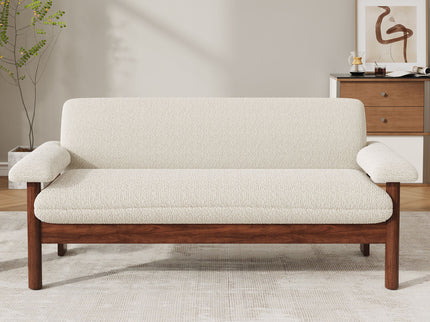 Loveseat Sofa 2 Seater Couch With Armrest Pillows