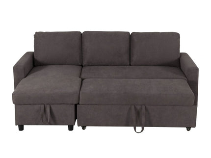 L - Shaped Convertible Sofa Bed With Storage Chaise