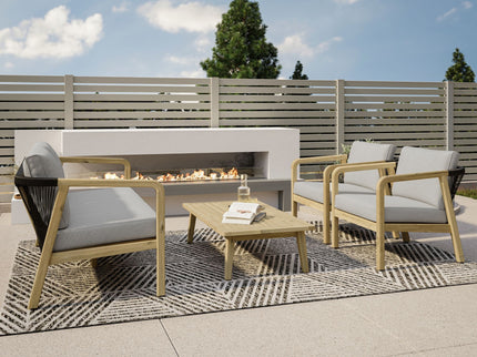 Palmetto - Outdoor Coffee Table - Light Teak