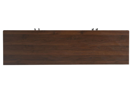 4 Door TV Cabinet, 2 Storage Spaces, Adjustable Shelves
