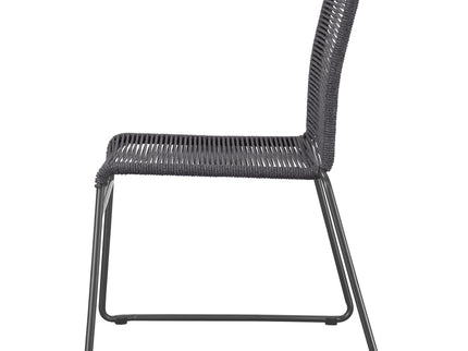 Jerome - Stackable Side Chair (Set of 2) - Charcoal