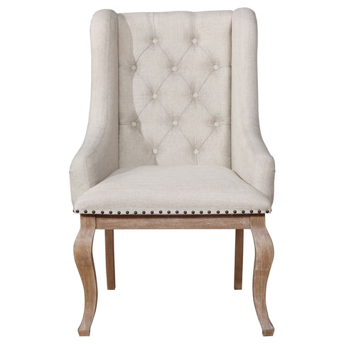 Fremont - Upholstered Dining With Button Tufted (Set of 2) - Brown