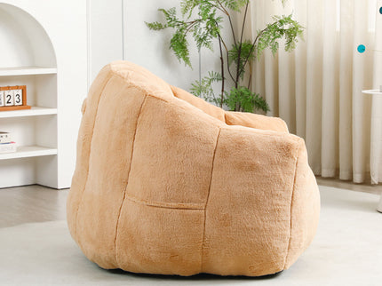 Beanbag Chair, Beanbag Sofa Chair With Armrests Stuffed High Density Foam