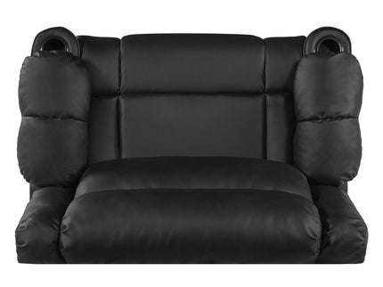 Tufted Design Wide Manual Recliner Chair