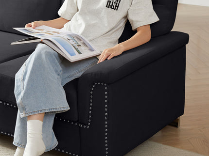 3 Seater Elegant Stationary Sofa