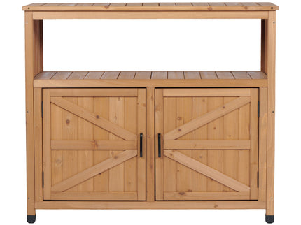 Patio Bar Table Set With Storage
