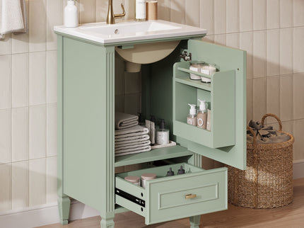 Retro Bathroom Vanity With Sink
