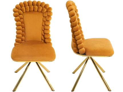 Upholstered Swivel Dining Chairs (Set of 2)